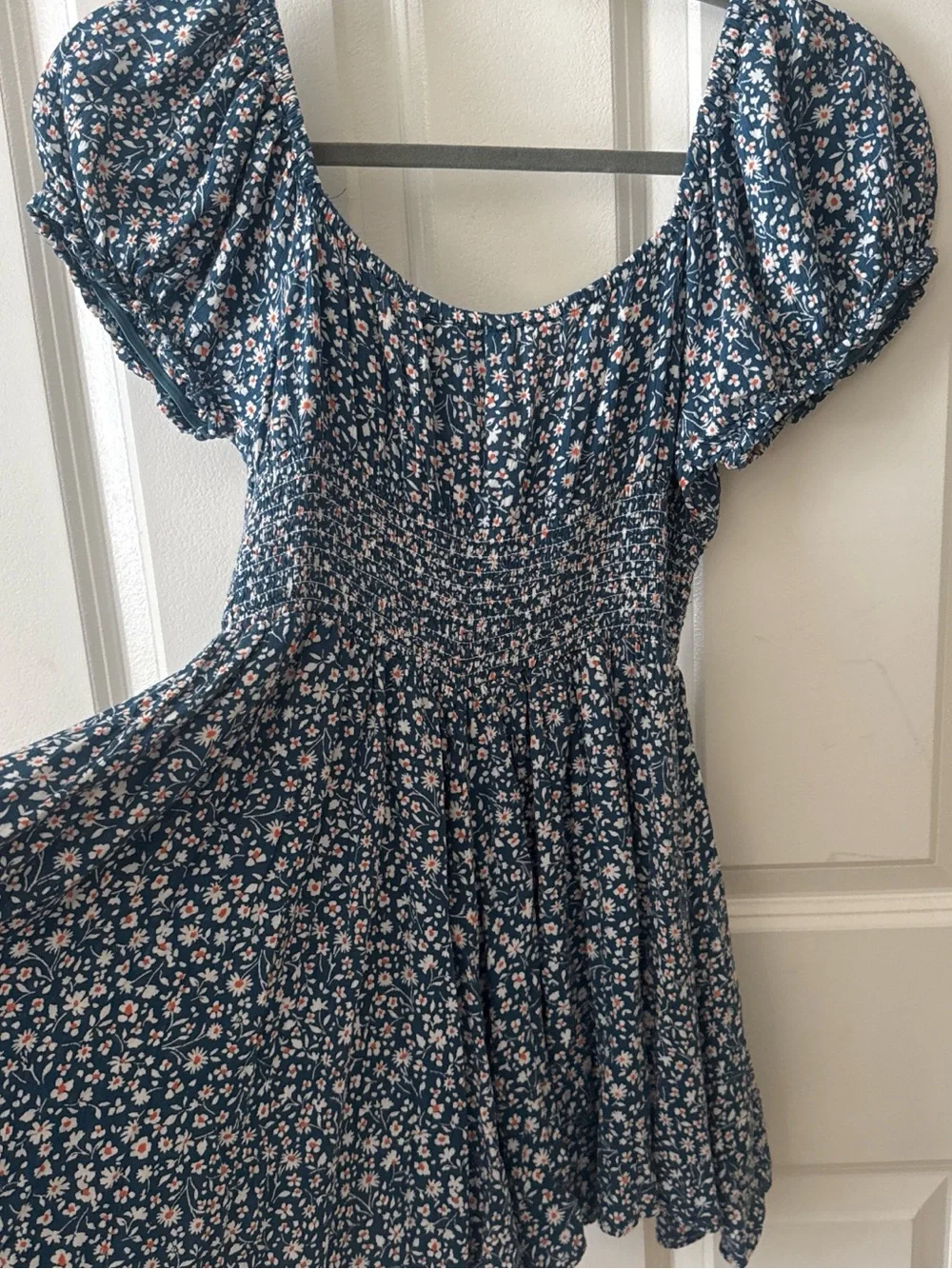 Angie Navy Floral Romper with Accents Colors Romper - Picture 2 of 6
